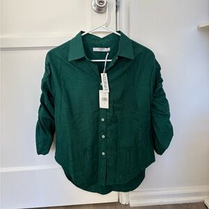 La Porte Green Button-Up Shirt